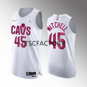Dres Cleveland Cavaliers Donovan Mitchell 45 Nike 2022-23 Association Edition Bijela Swingman - Muške